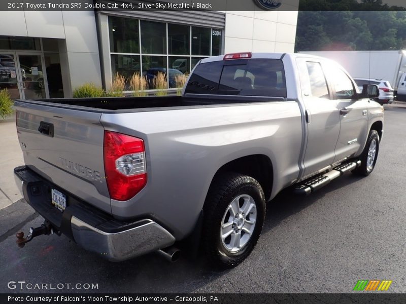 Silver Sky Metallic / Black 2017 Toyota Tundra SR5 Double Cab 4x4