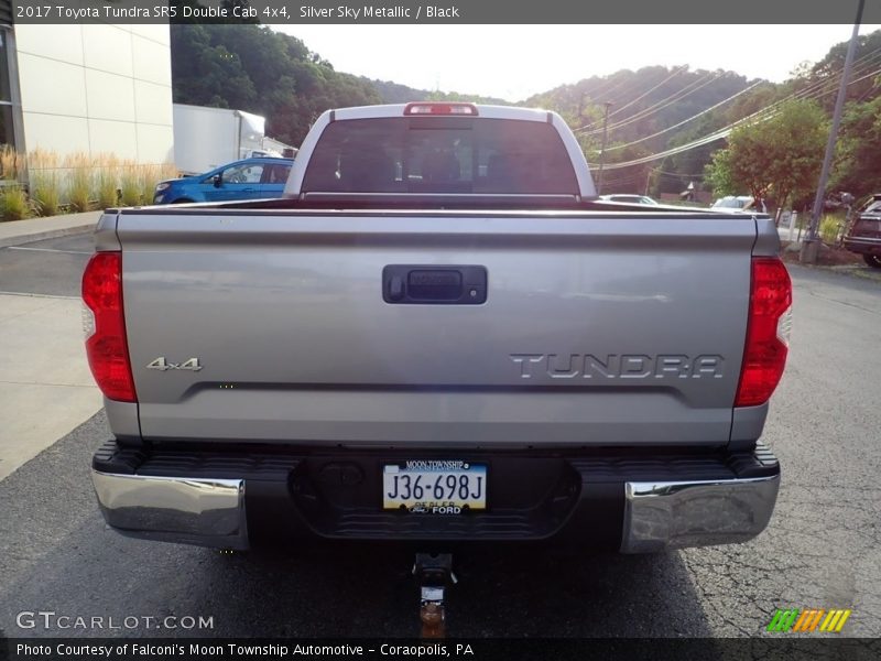 Silver Sky Metallic / Black 2017 Toyota Tundra SR5 Double Cab 4x4