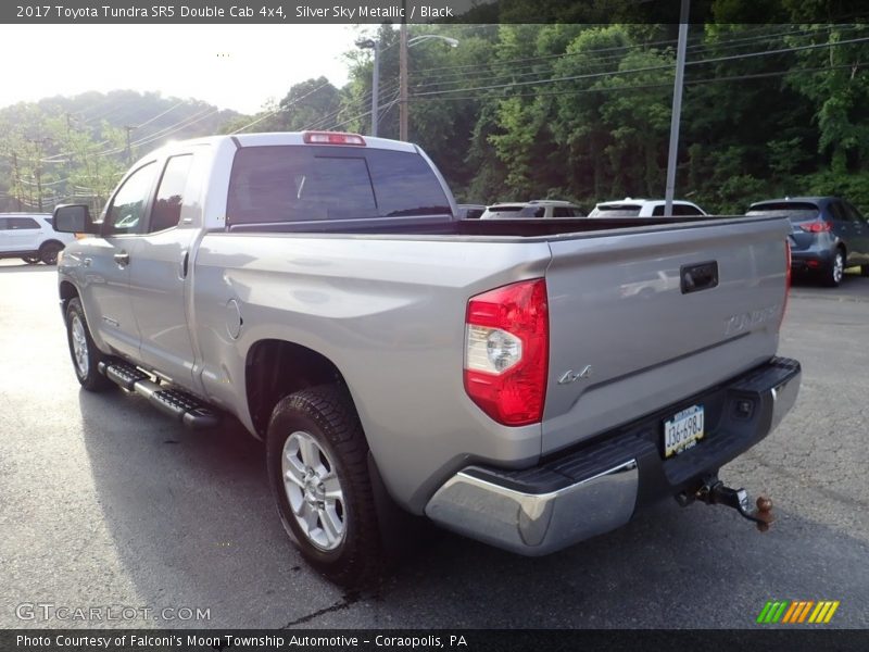 Silver Sky Metallic / Black 2017 Toyota Tundra SR5 Double Cab 4x4