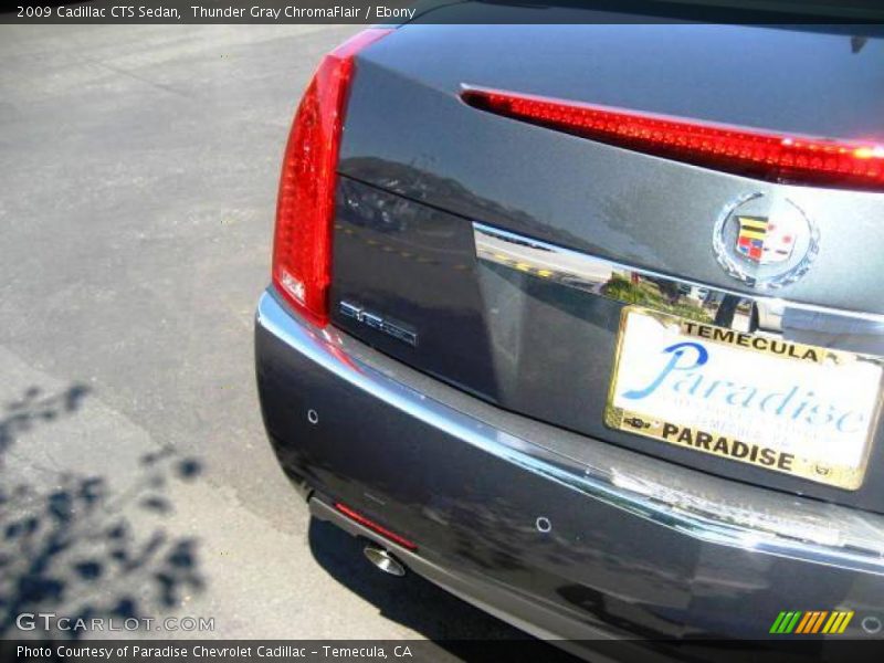 Thunder Gray ChromaFlair / Ebony 2009 Cadillac CTS Sedan