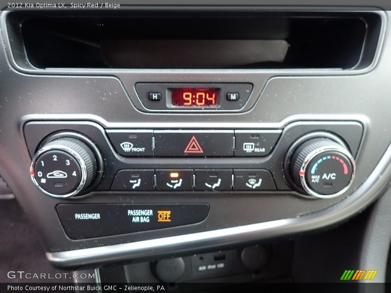 Spicy Red / Beige 2012 Kia Optima LX