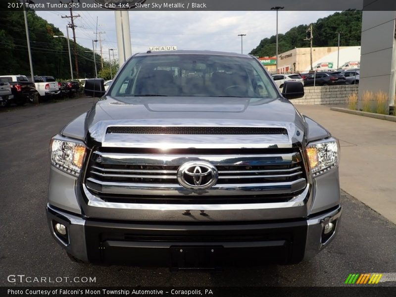 Silver Sky Metallic / Black 2017 Toyota Tundra SR5 Double Cab 4x4