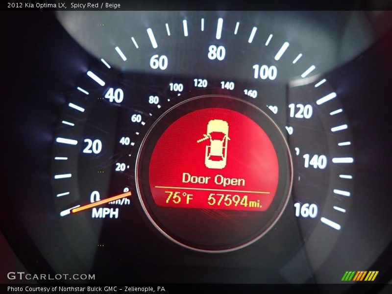 Spicy Red / Beige 2012 Kia Optima LX