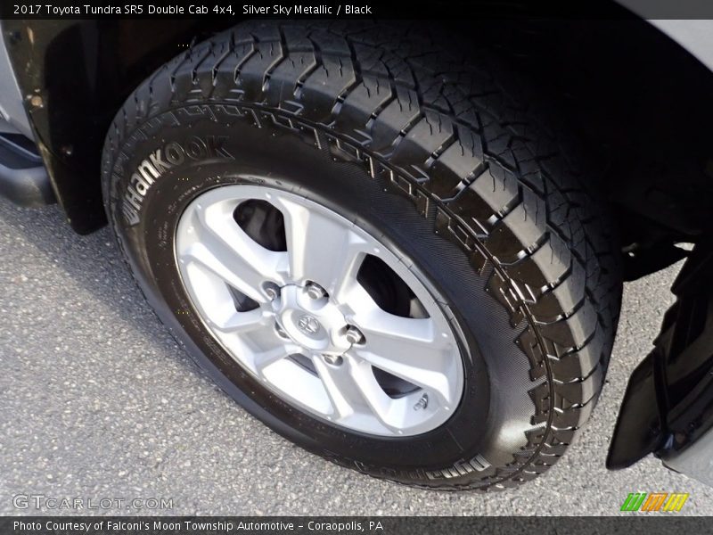 Silver Sky Metallic / Black 2017 Toyota Tundra SR5 Double Cab 4x4