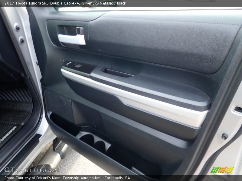 Silver Sky Metallic / Black 2017 Toyota Tundra SR5 Double Cab 4x4