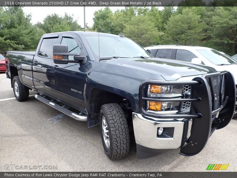 Deep Ocean Blue Metallic / Jet Black 2019 Chevrolet Silverado 2500HD LT Crew Cab 4WD
