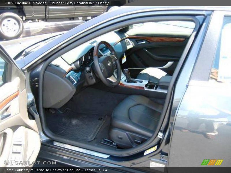 Thunder Gray ChromaFlair / Ebony 2009 Cadillac CTS Sedan