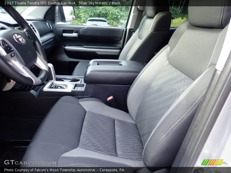 Silver Sky Metallic / Black 2017 Toyota Tundra SR5 Double Cab 4x4