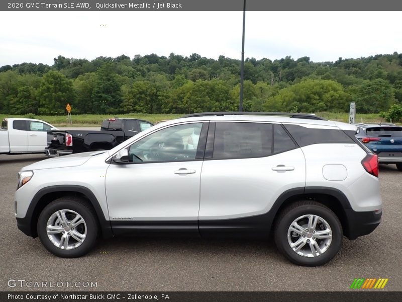 Quicksilver Metallic / Jet Black 2020 GMC Terrain SLE AWD