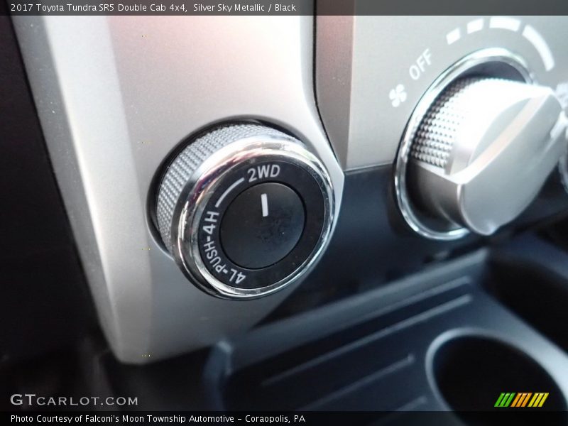 Silver Sky Metallic / Black 2017 Toyota Tundra SR5 Double Cab 4x4