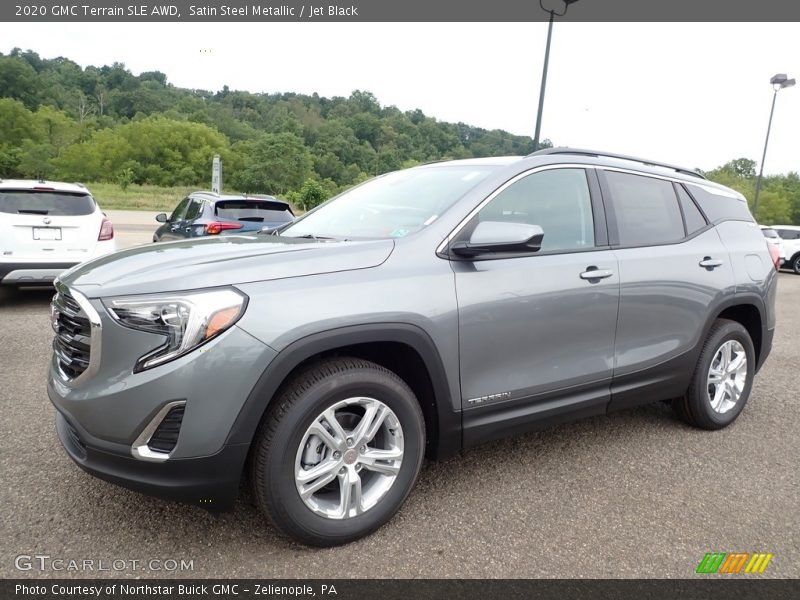 Satin Steel Metallic / Jet Black 2020 GMC Terrain SLE AWD