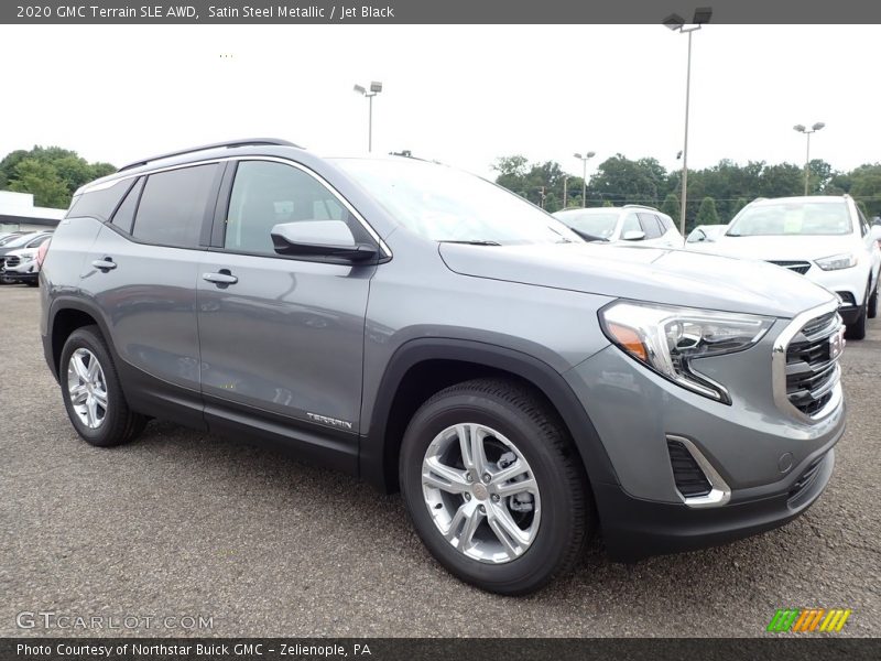 Satin Steel Metallic / Jet Black 2020 GMC Terrain SLE AWD