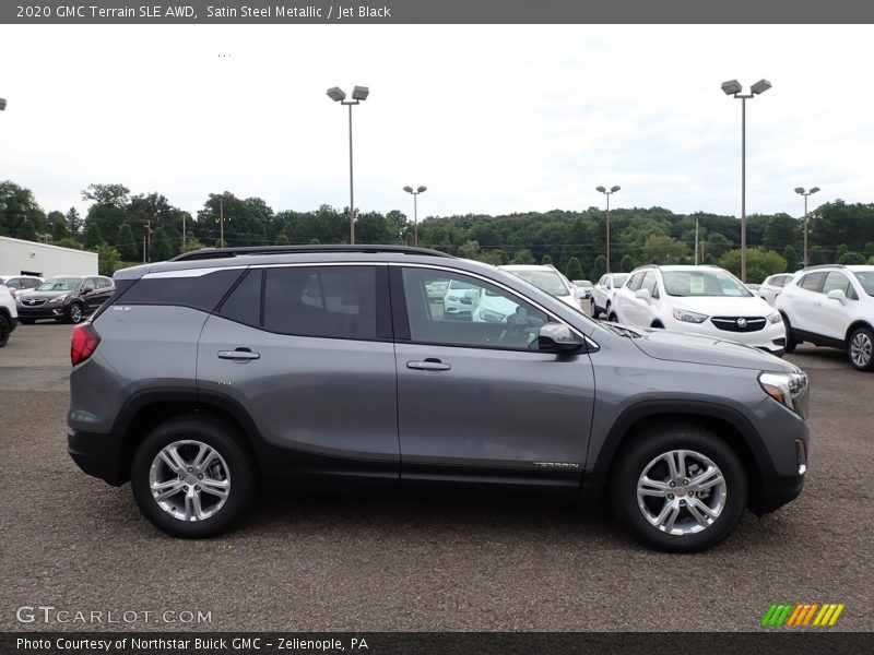 Satin Steel Metallic / Jet Black 2020 GMC Terrain SLE AWD