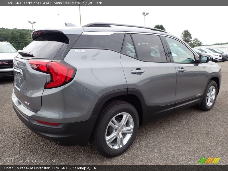 Satin Steel Metallic / Jet Black 2020 GMC Terrain SLE AWD