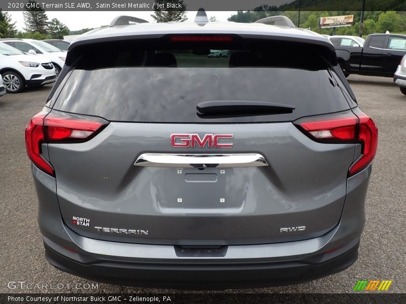 Satin Steel Metallic / Jet Black 2020 GMC Terrain SLE AWD