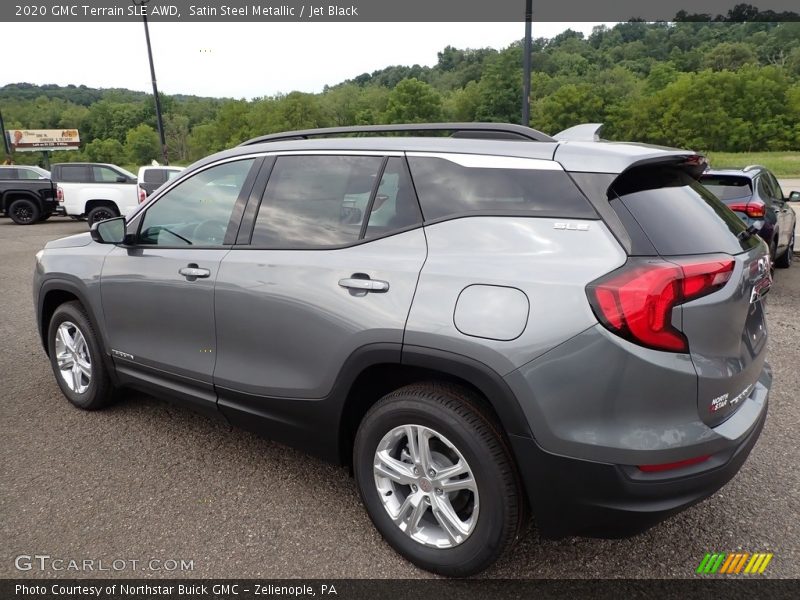 Satin Steel Metallic / Jet Black 2020 GMC Terrain SLE AWD