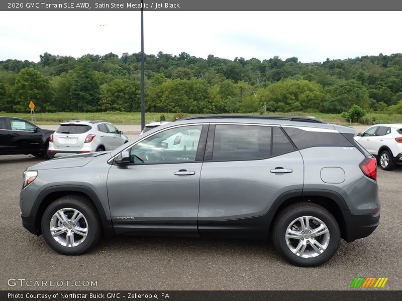 Satin Steel Metallic / Jet Black 2020 GMC Terrain SLE AWD