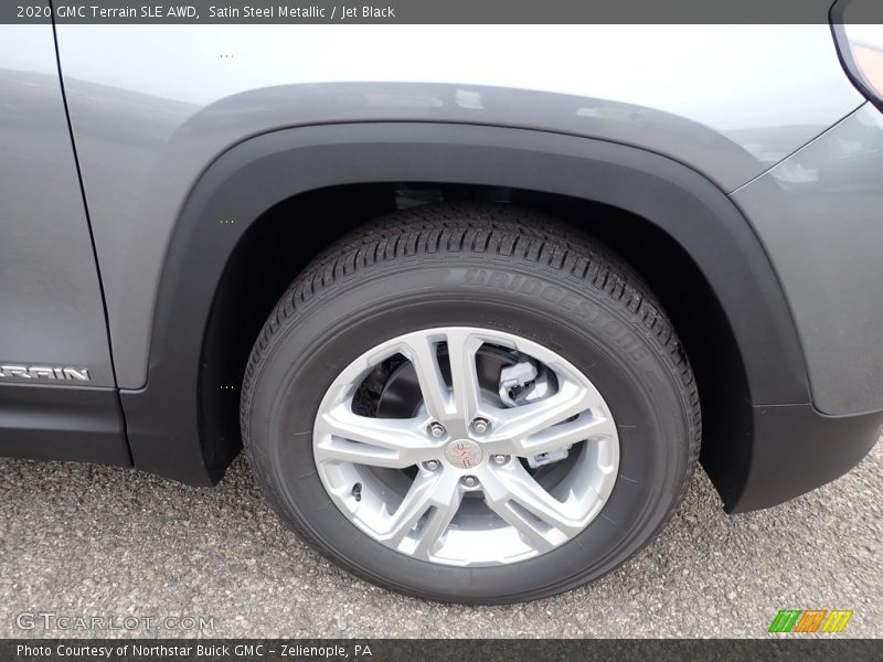 Satin Steel Metallic / Jet Black 2020 GMC Terrain SLE AWD