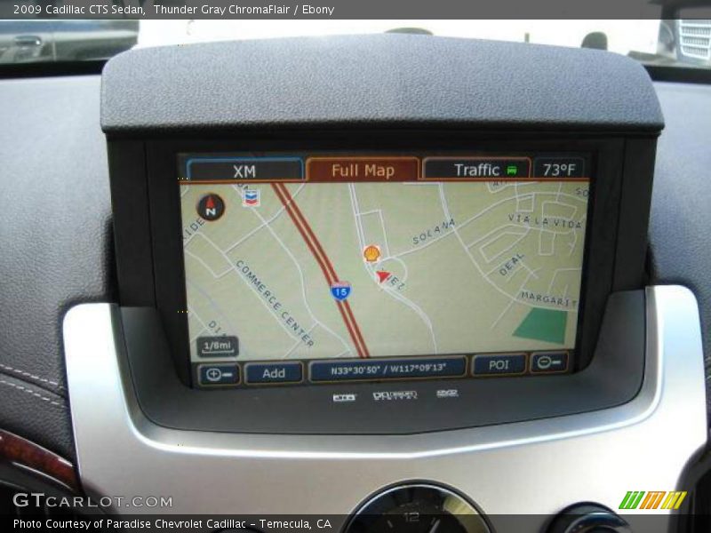 Thunder Gray ChromaFlair / Ebony 2009 Cadillac CTS Sedan