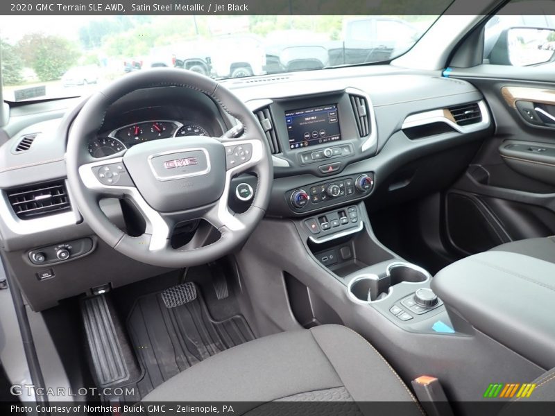Satin Steel Metallic / Jet Black 2020 GMC Terrain SLE AWD