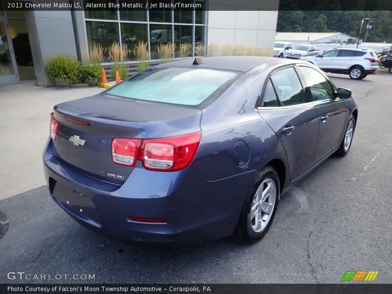 Atlantis Blue Metallic / Jet Black/Titanium 2013 Chevrolet Malibu LS