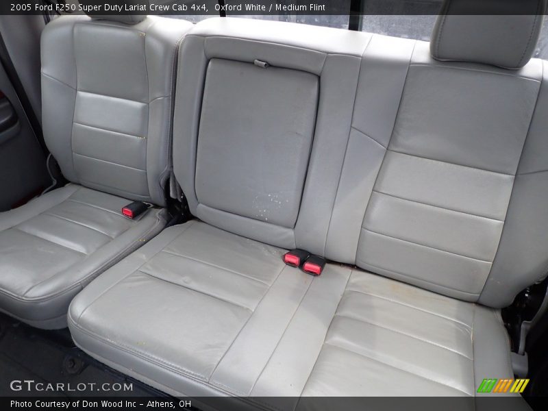 Oxford White / Medium Flint 2005 Ford F250 Super Duty Lariat Crew Cab 4x4