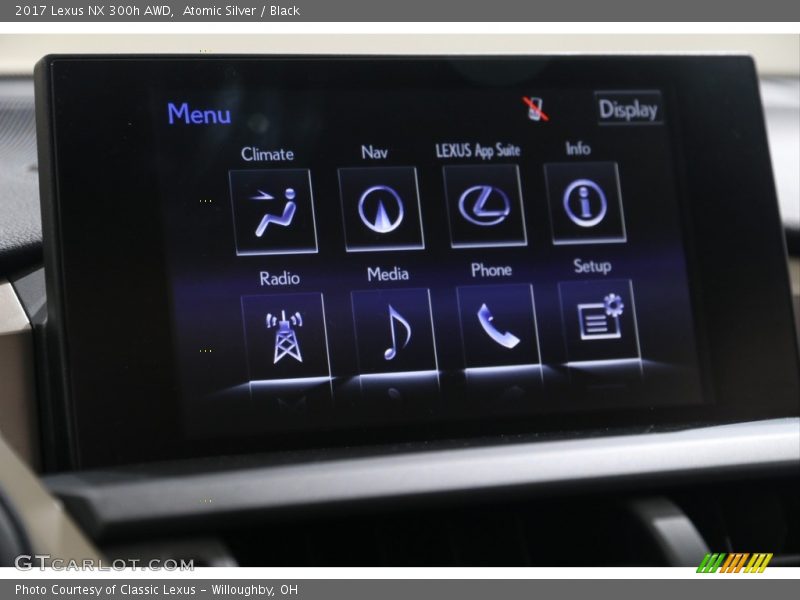 Atomic Silver / Black 2017 Lexus NX 300h AWD