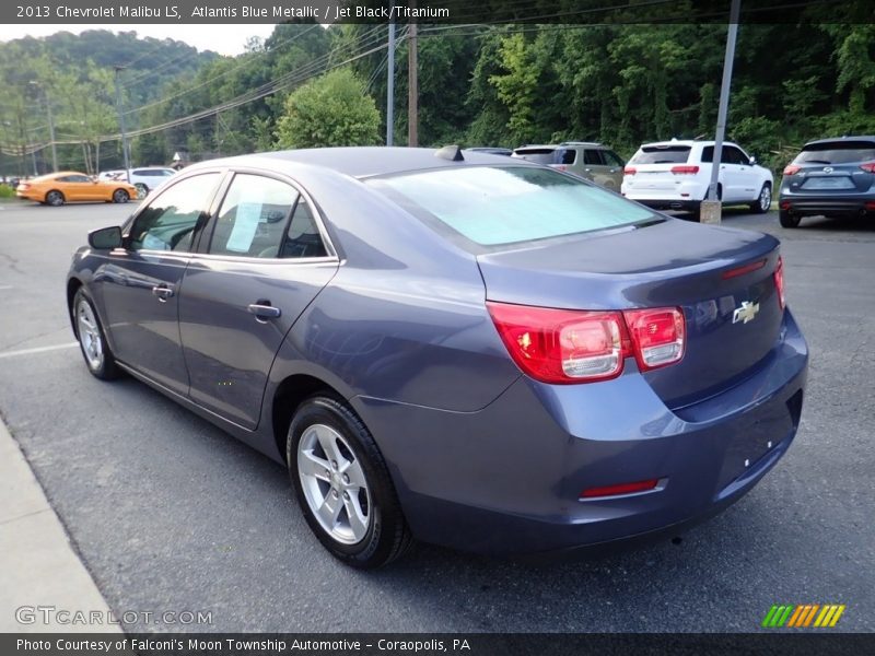 Atlantis Blue Metallic / Jet Black/Titanium 2013 Chevrolet Malibu LS