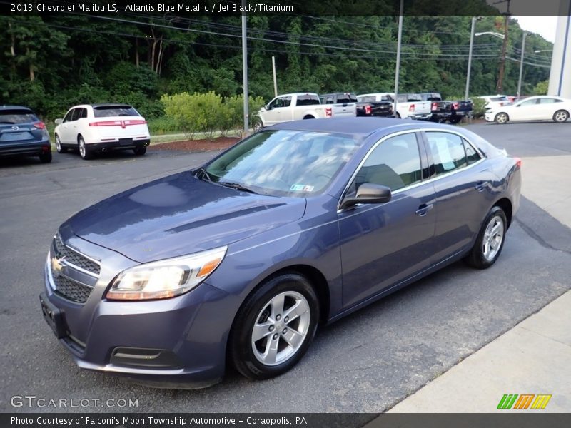 Atlantis Blue Metallic / Jet Black/Titanium 2013 Chevrolet Malibu LS