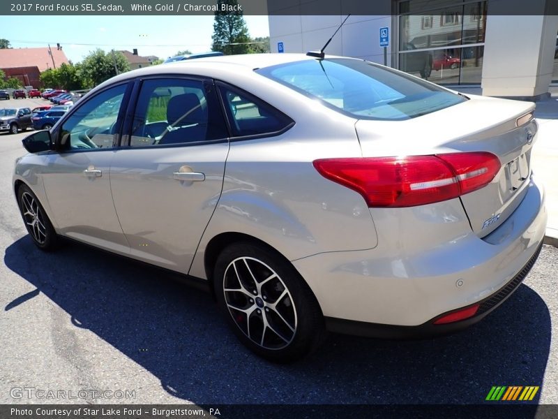 White Gold / Charcoal Black 2017 Ford Focus SEL Sedan