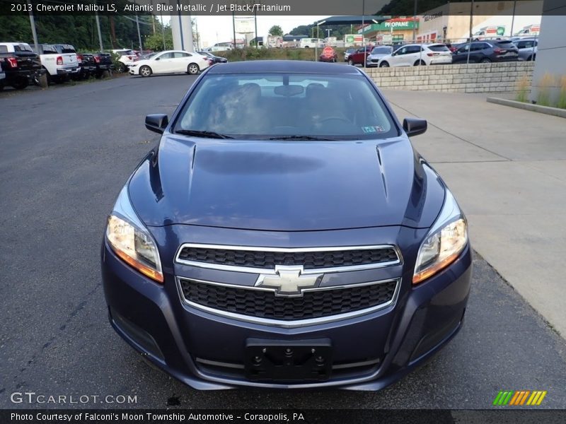 Atlantis Blue Metallic / Jet Black/Titanium 2013 Chevrolet Malibu LS