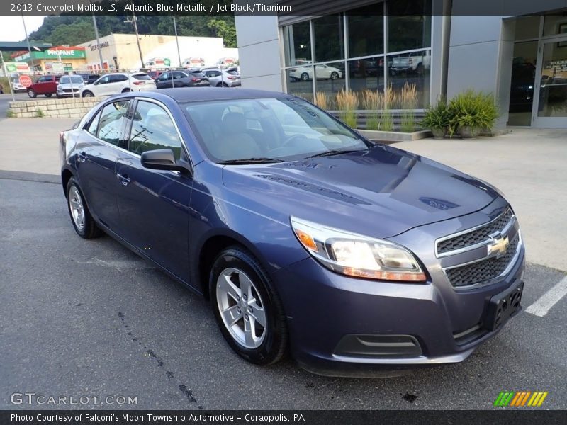Atlantis Blue Metallic / Jet Black/Titanium 2013 Chevrolet Malibu LS