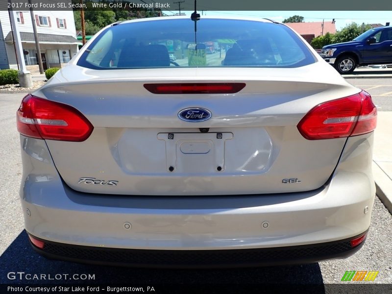 White Gold / Charcoal Black 2017 Ford Focus SEL Sedan