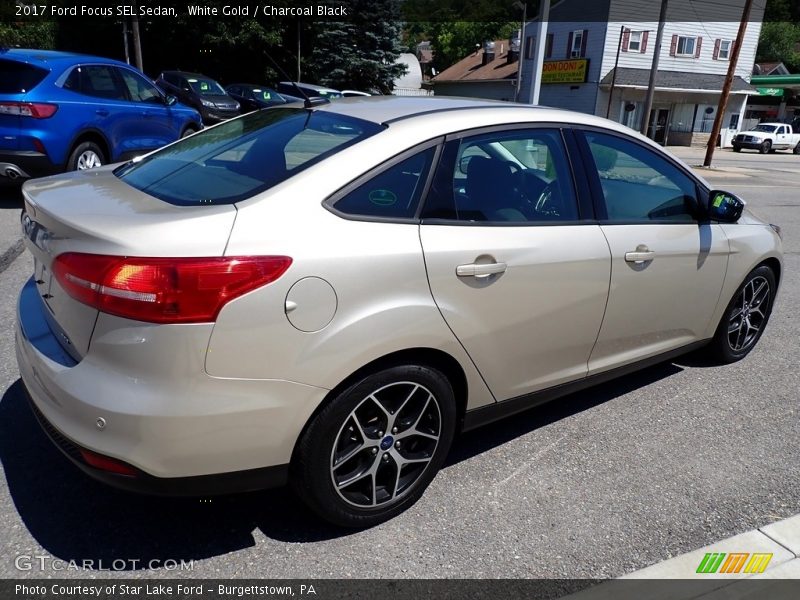 White Gold / Charcoal Black 2017 Ford Focus SEL Sedan