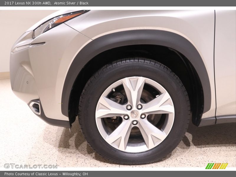 Atomic Silver / Black 2017 Lexus NX 300h AWD