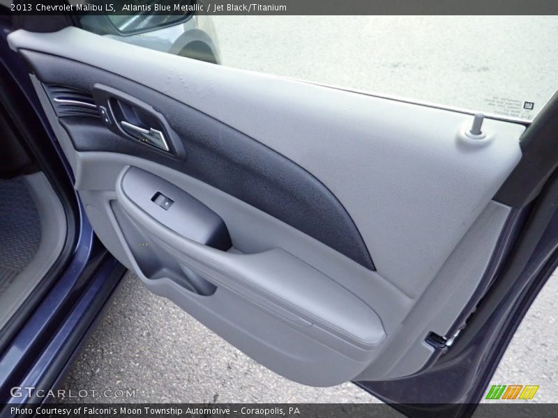Atlantis Blue Metallic / Jet Black/Titanium 2013 Chevrolet Malibu LS