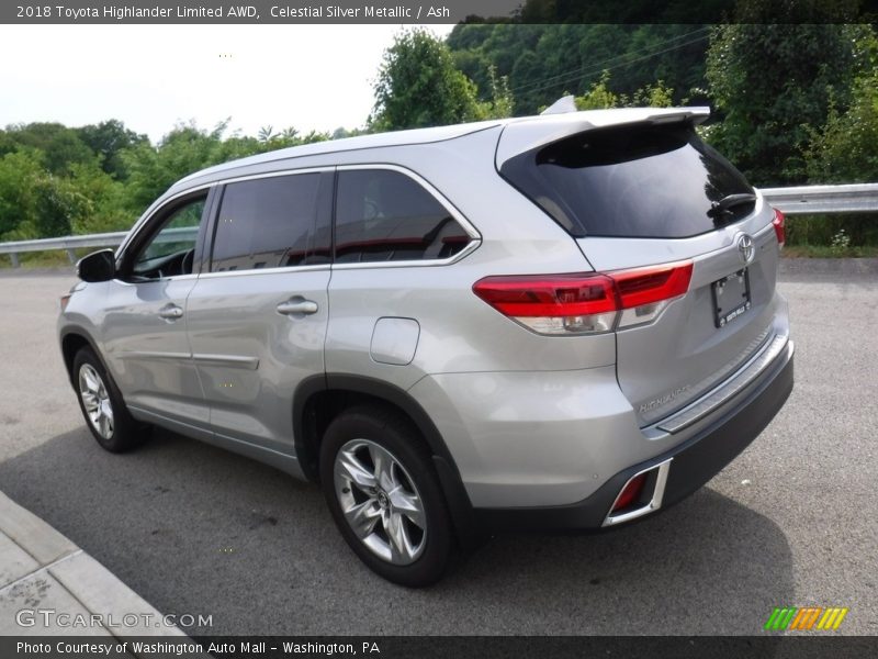 Celestial Silver Metallic / Ash 2018 Toyota Highlander Limited AWD