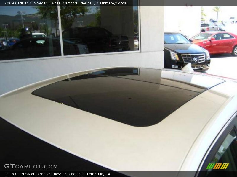 White Diamond Tri-Coat / Cashmere/Cocoa 2009 Cadillac CTS Sedan