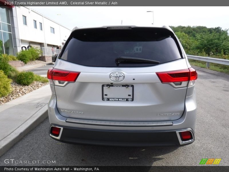 Celestial Silver Metallic / Ash 2018 Toyota Highlander Limited AWD