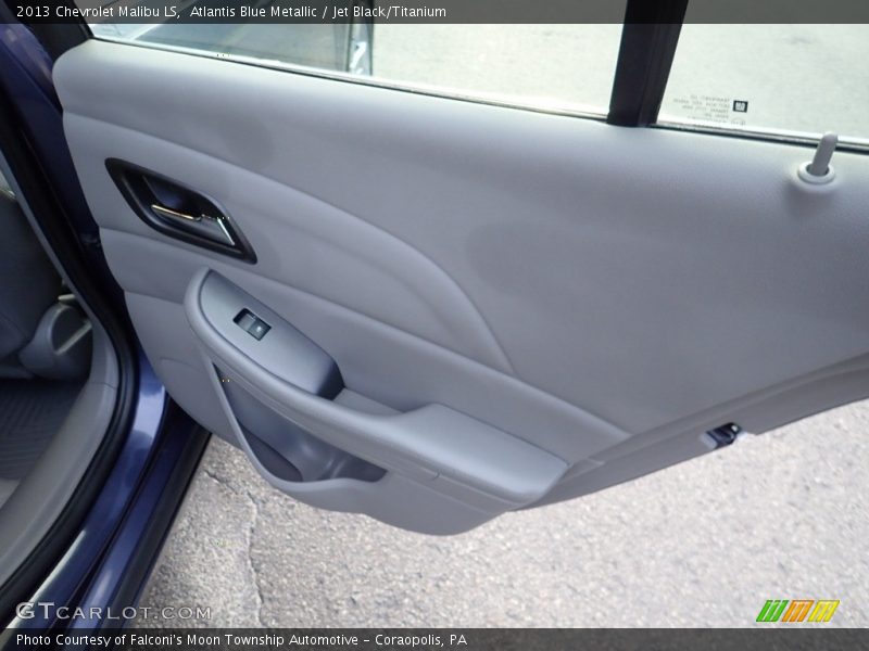 Atlantis Blue Metallic / Jet Black/Titanium 2013 Chevrolet Malibu LS