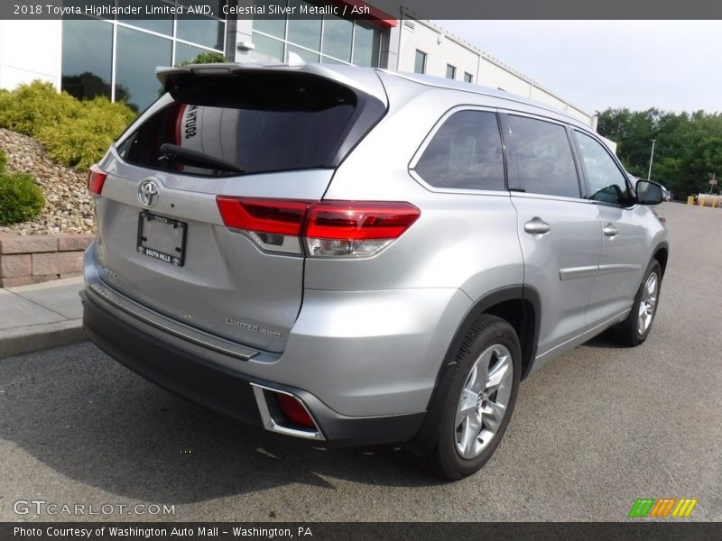 Celestial Silver Metallic / Ash 2018 Toyota Highlander Limited AWD
