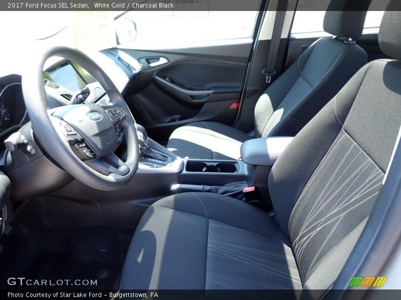 White Gold / Charcoal Black 2017 Ford Focus SEL Sedan