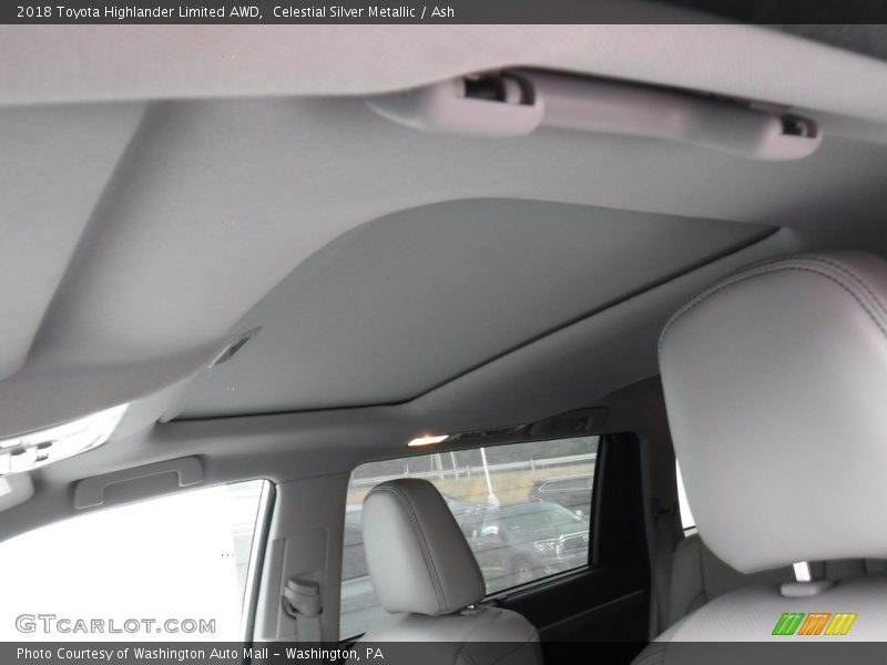 Celestial Silver Metallic / Ash 2018 Toyota Highlander Limited AWD