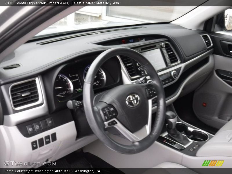 Celestial Silver Metallic / Ash 2018 Toyota Highlander Limited AWD