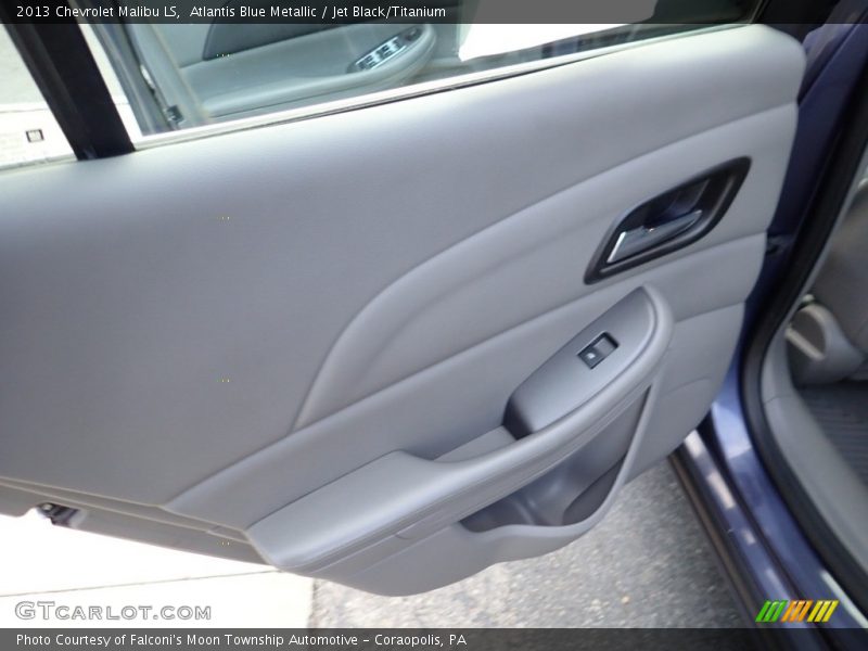 Atlantis Blue Metallic / Jet Black/Titanium 2013 Chevrolet Malibu LS