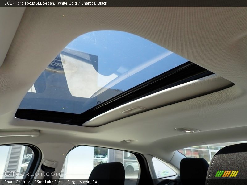 White Gold / Charcoal Black 2017 Ford Focus SEL Sedan