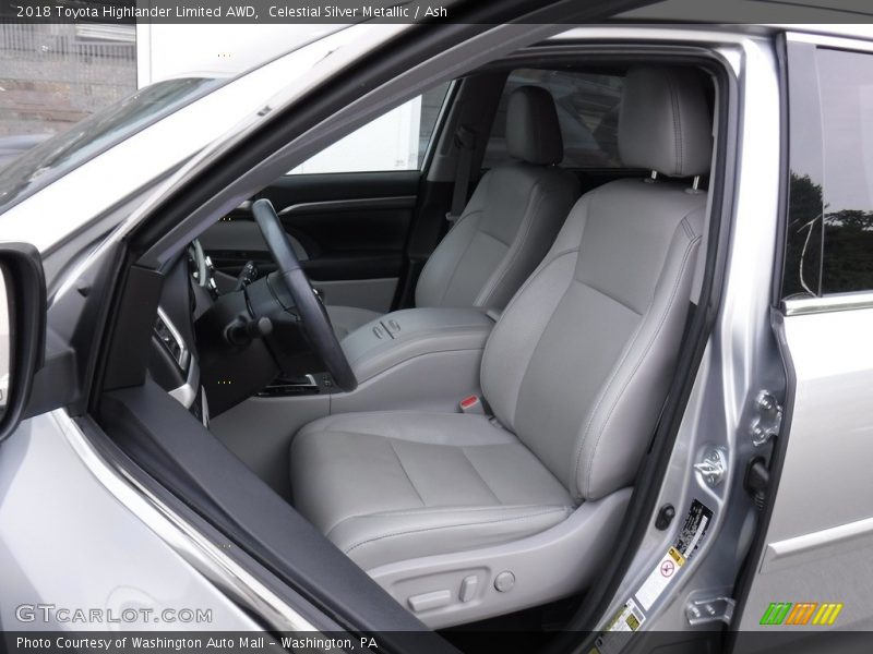 Celestial Silver Metallic / Ash 2018 Toyota Highlander Limited AWD