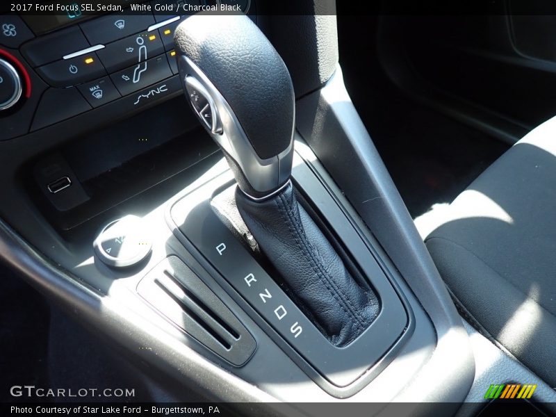 White Gold / Charcoal Black 2017 Ford Focus SEL Sedan