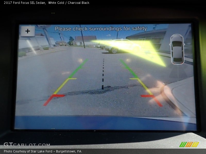 White Gold / Charcoal Black 2017 Ford Focus SEL Sedan