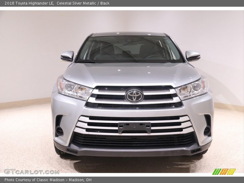Celestial Silver Metallic / Black 2018 Toyota Highlander LE